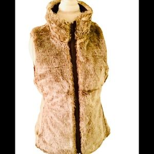 Faux Fur Reversible Vest - 2 Warm Vests In 1!